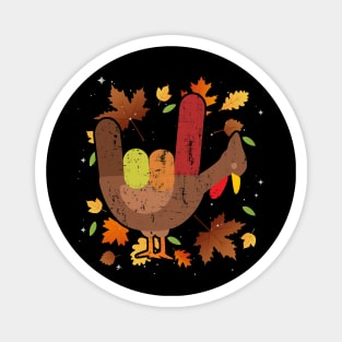 American Sign Language I Love You Thanksgiving Turkey Magnet